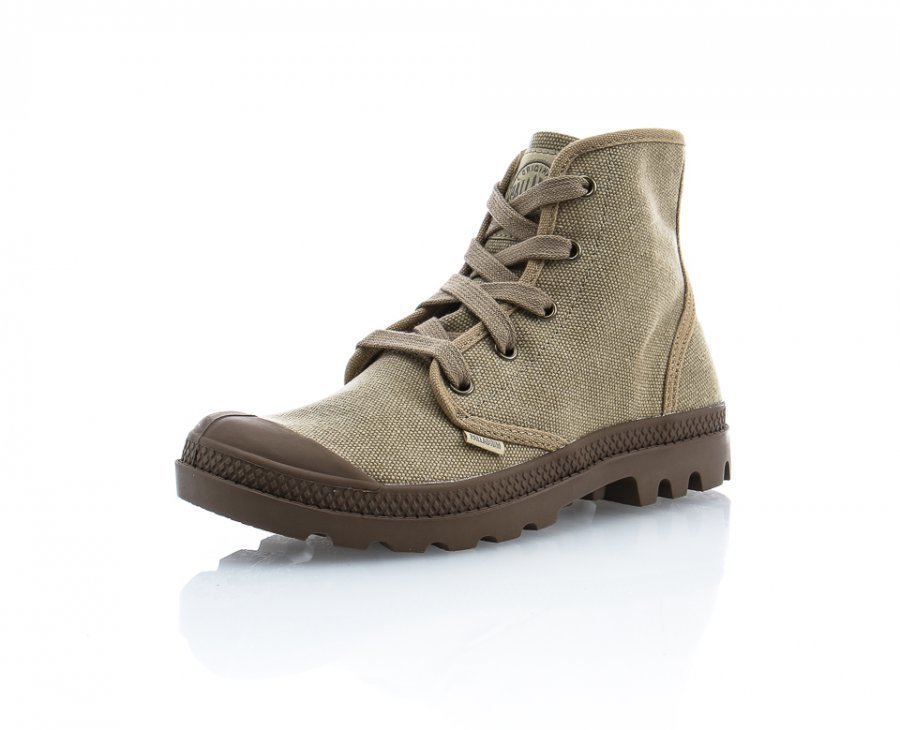 Palladium Pampa Hi Ladies Korkeavartiset Tennarit Beige / Ruskea -  Kenkä